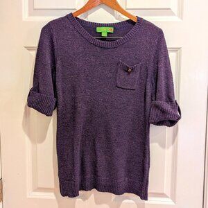 Women's Island Republic Purple Knit Sweater Sz Large